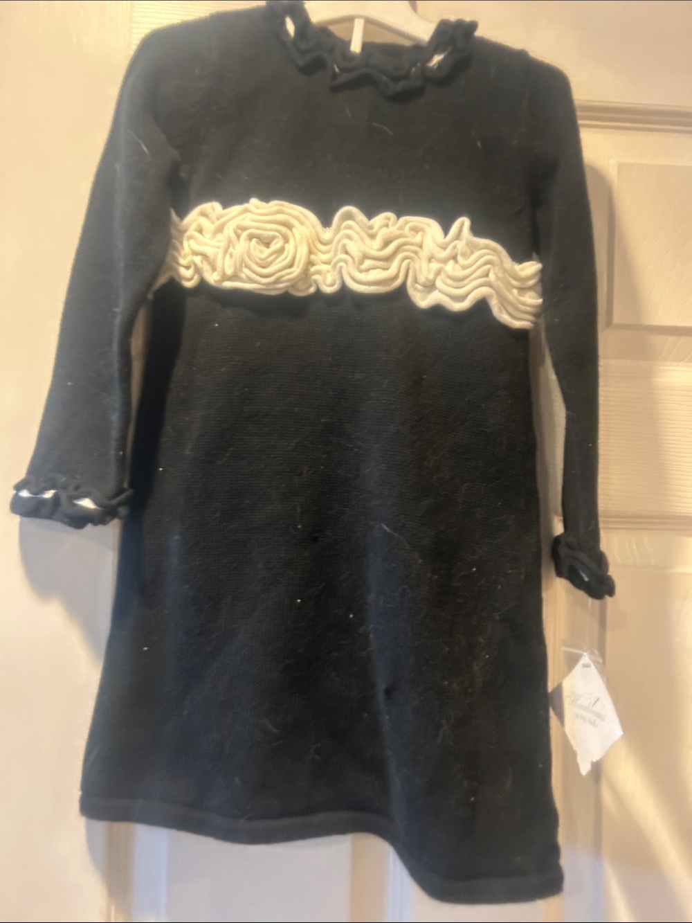 NWT Sz 4t black sweater knit dress by Polly Flinders